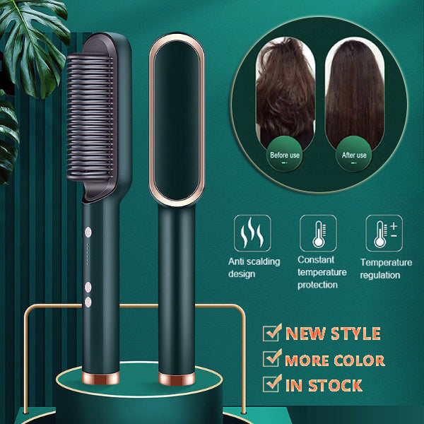 2 In 1 Hair Straightener, Electric Hair Brush